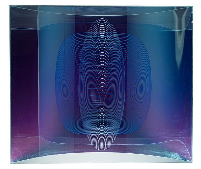 HANS CHRISTIAN BERG, "VISUAL VORTEX-LUMINAL BLUE".