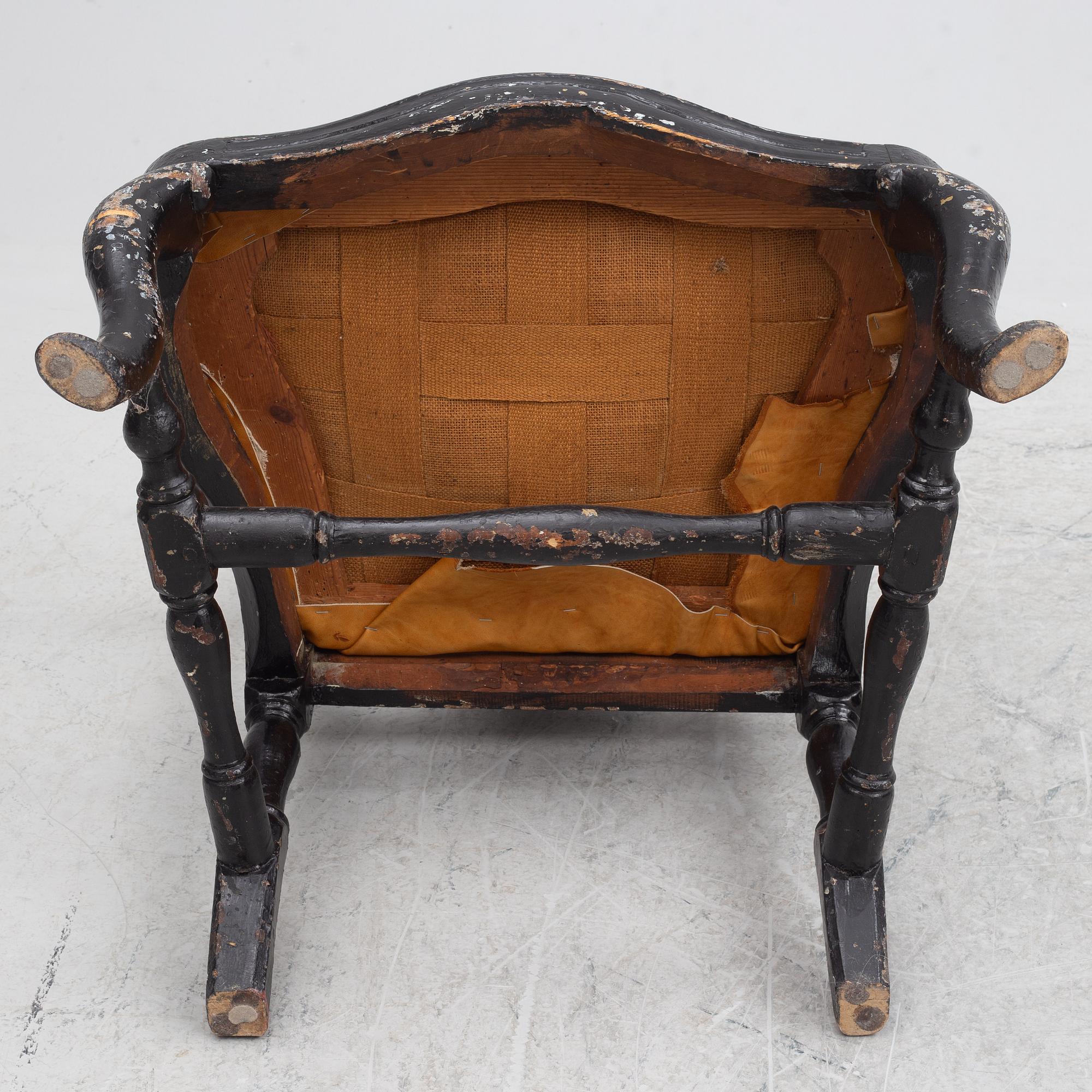 Armchair, Rococo, mid-18th century.