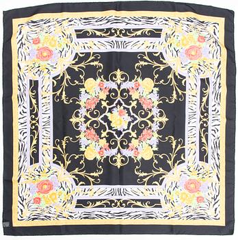 A Versace silk scarf.