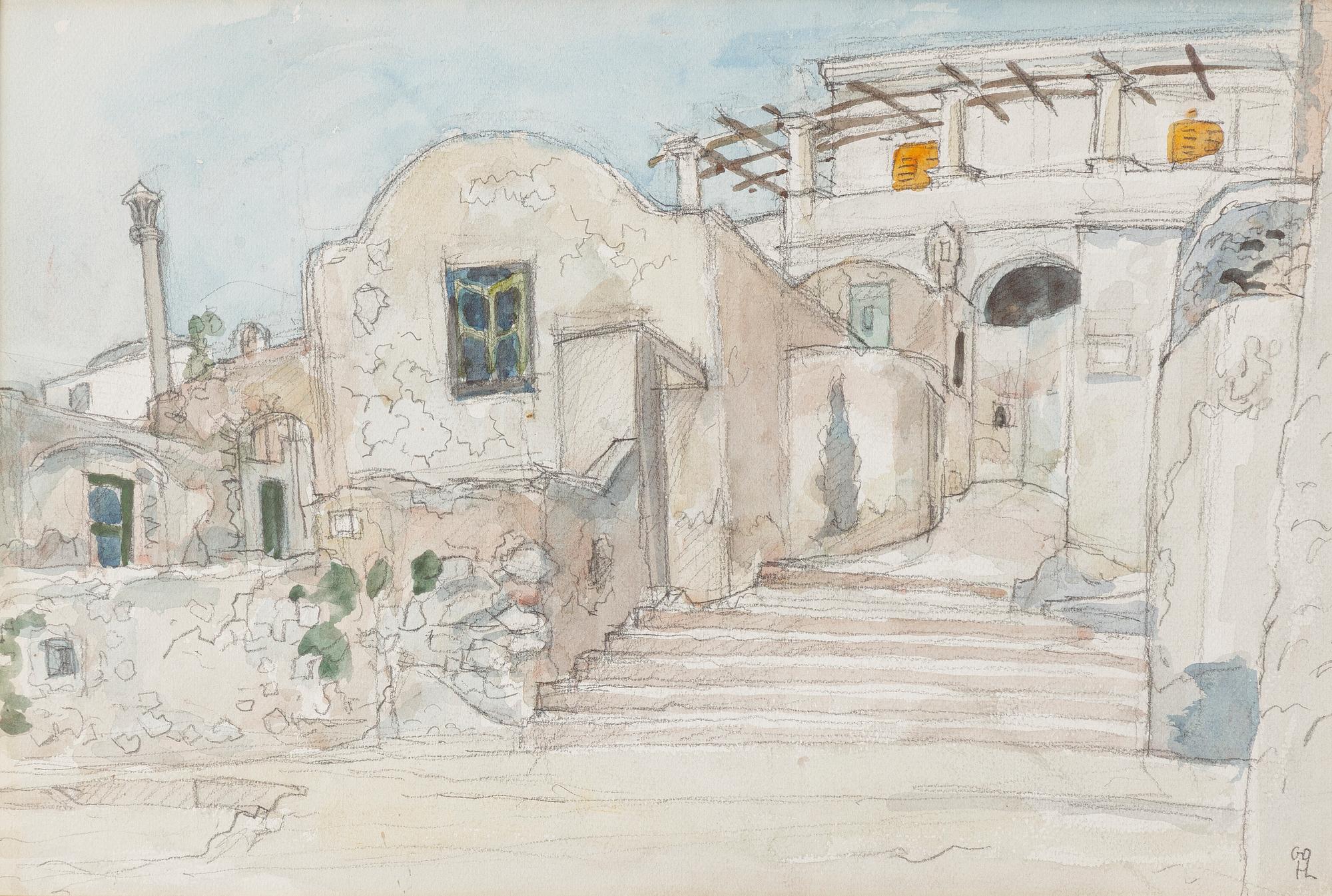 Hilding Linnqvist, Egyptian city motif.