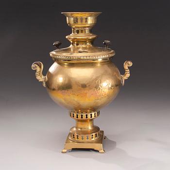 SAMOVAR, mässing, Ryssland 1800-tal.