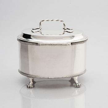 Johan Malmstedt, sockerskrin, silver, (verksam 1783-1831) Göteborg. Gustaviansk.