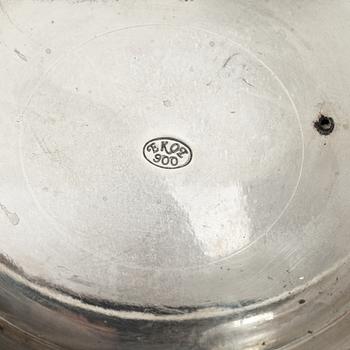 Vase / outer casing, silver, Rococo style, 20th century.