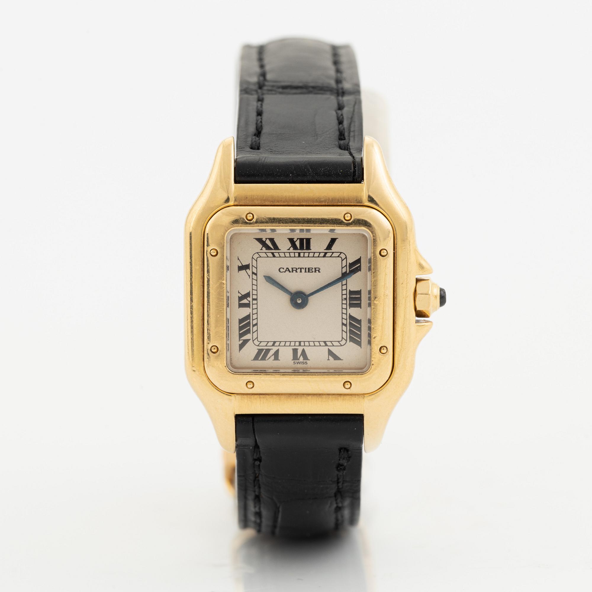 Cartier, Panthère, wristwatch, 21,5 x 21,5 (30) mm.