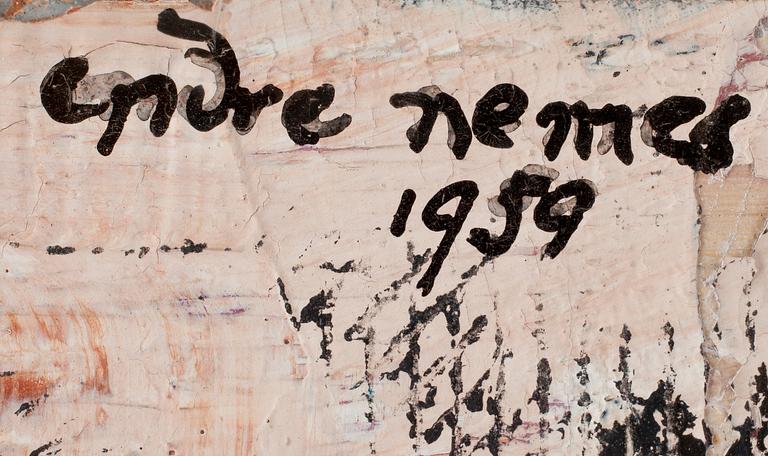 ENDRE NEMES, blandteknik, sign o dat 1959.