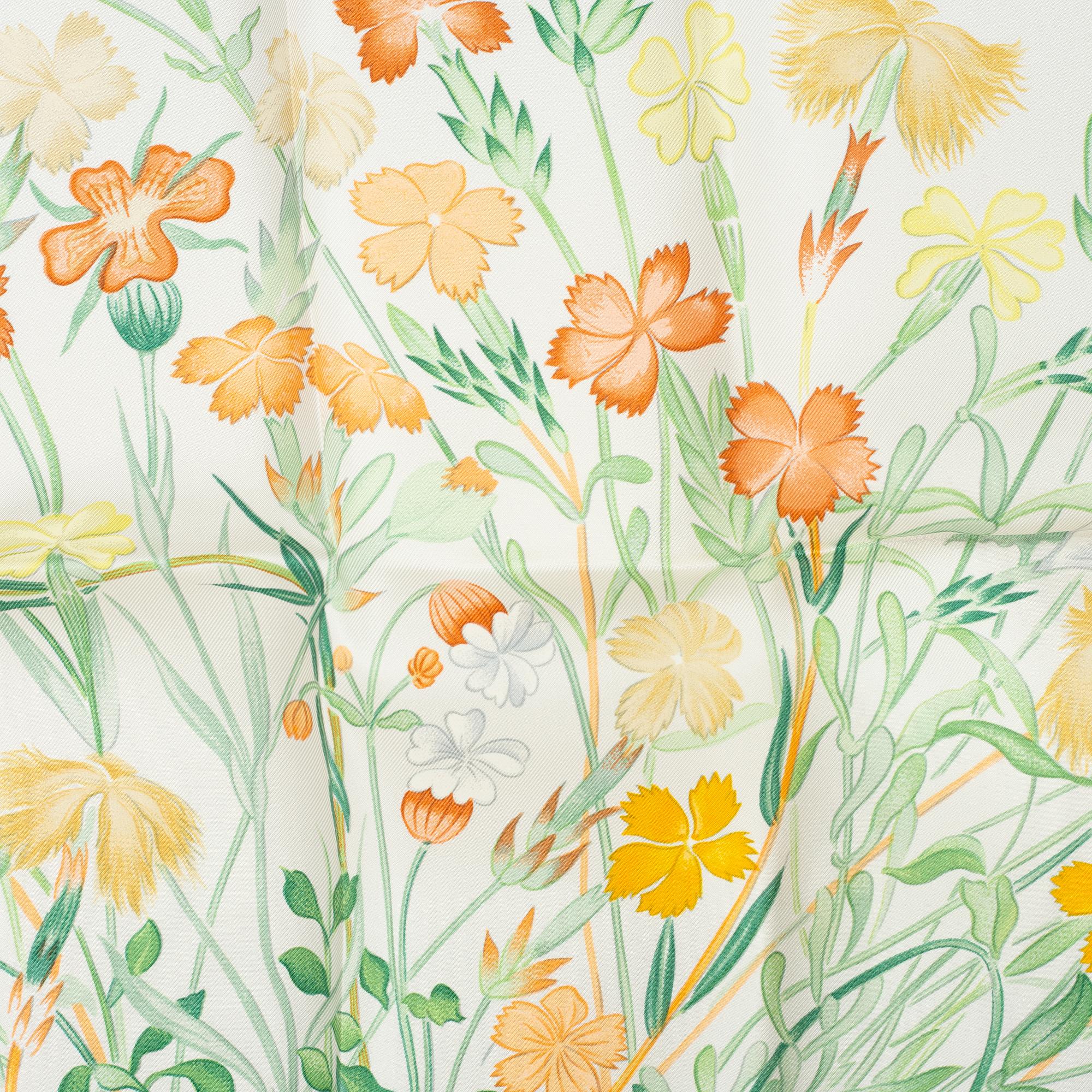 Hermès, scarf, "Wild Carnations and other Caryophyllaceae".