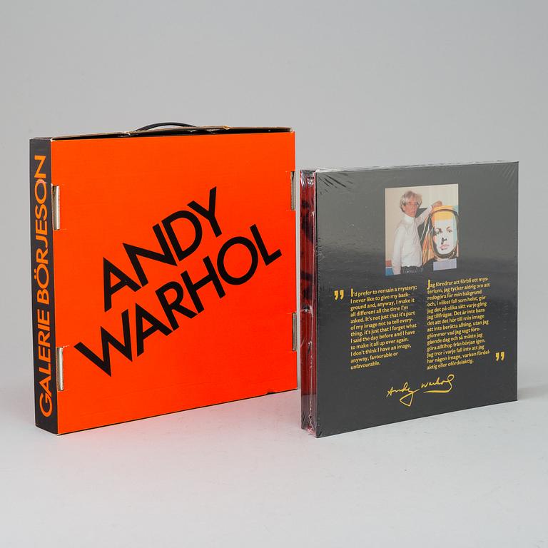 ANDY WARHOL, bok, "Portraits of Ingrid Bergman" utgiven av Galerie Börjeson. Utvgiven 1983.