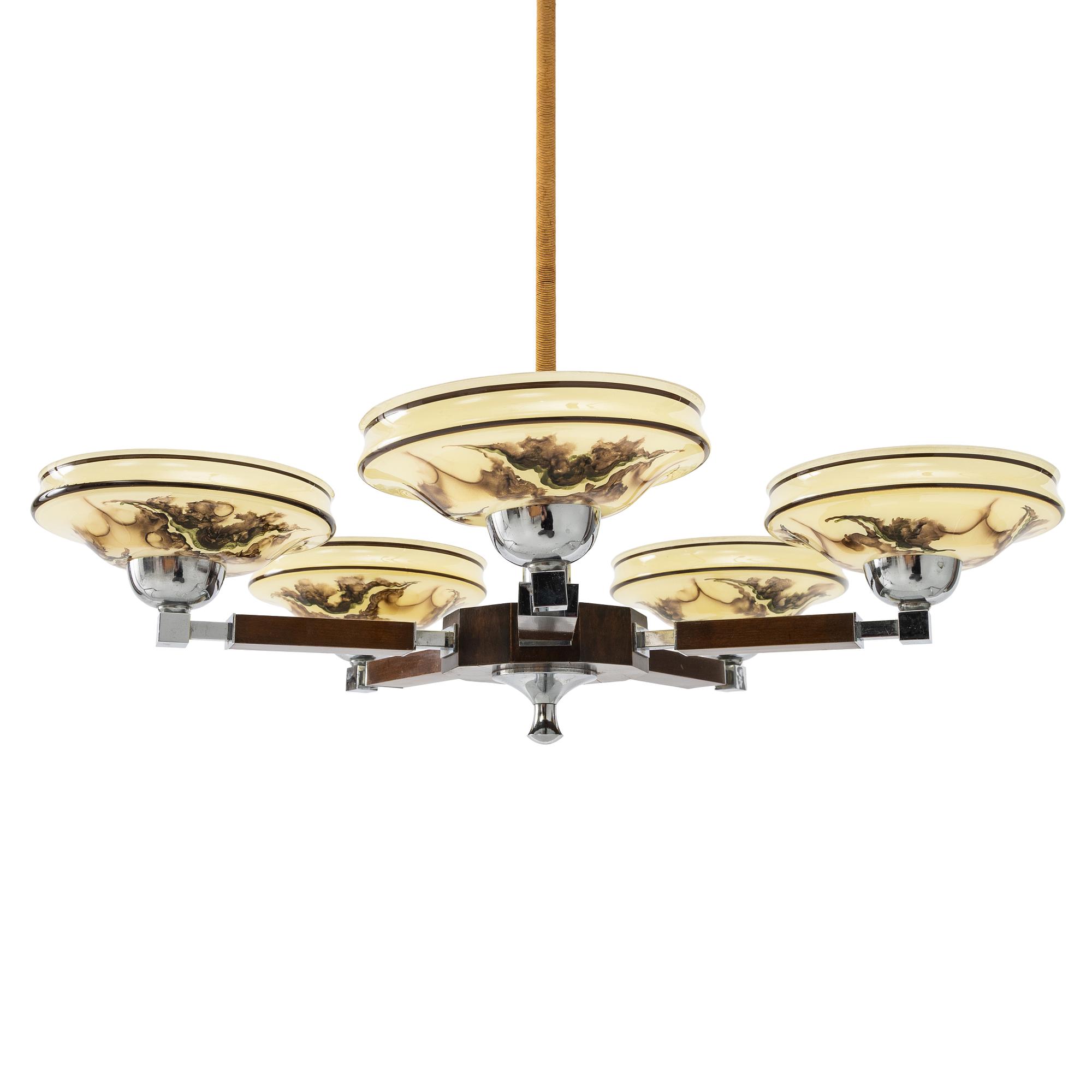 A ceiling lamp, 1930s.