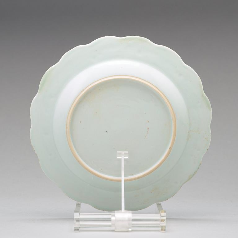 A set of 20 blue and white export porcelain dishes, Qing dynasty, Qianlong (1736-1795).