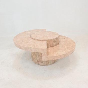 A lte 20th century stone veneered  coffee table.