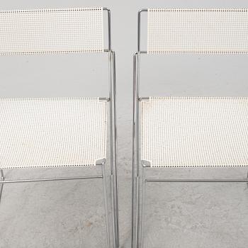 Nils Jörgen Haugesen, a pair of 'X-Line' chairs, Hybodan, Denmark, the model designed in 1977.