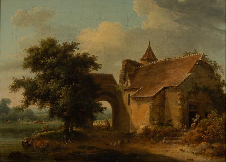 Arnold Plagemann, attributed, Landscape with house, St Martin.