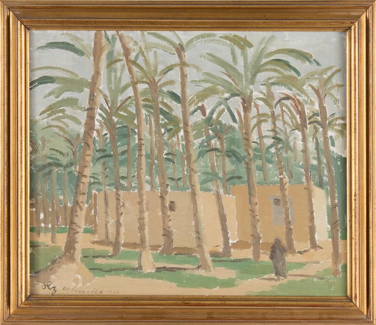 HUGO ZUHR,oil on canvas, signed and dated 1929 verso.