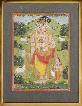 OKÄND KONSTNÄR, blandteknink, orientaliskt, 1800/1900-tal.