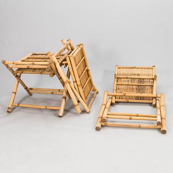 A 20th century four piece garden furniture set.