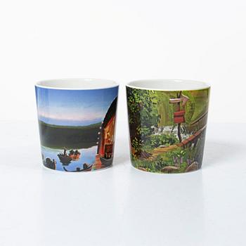 Arabia, 29 Moomin mugs, Finland.