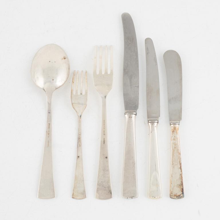 A 67-piece Swedish silver cutlery, model 'Diplomat', including GAB, Stockholm 1965.