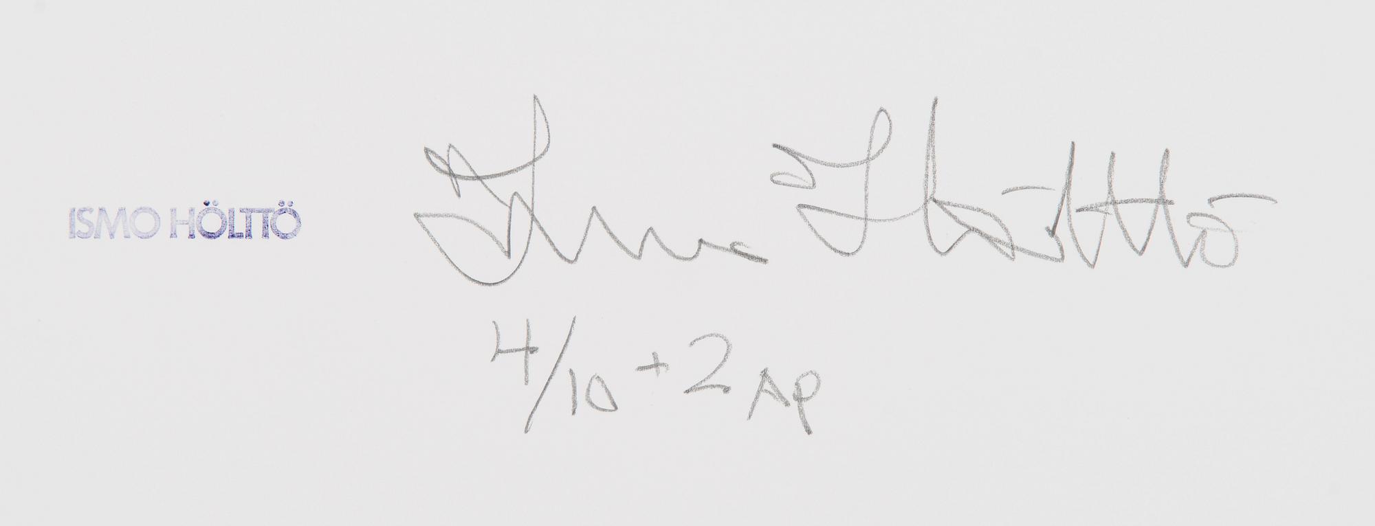 Ismo Hölttö, valokuva, pigmenttimustevedos ed. 4/10 + 2 AP, signeerattu ja leimattu a tergo.