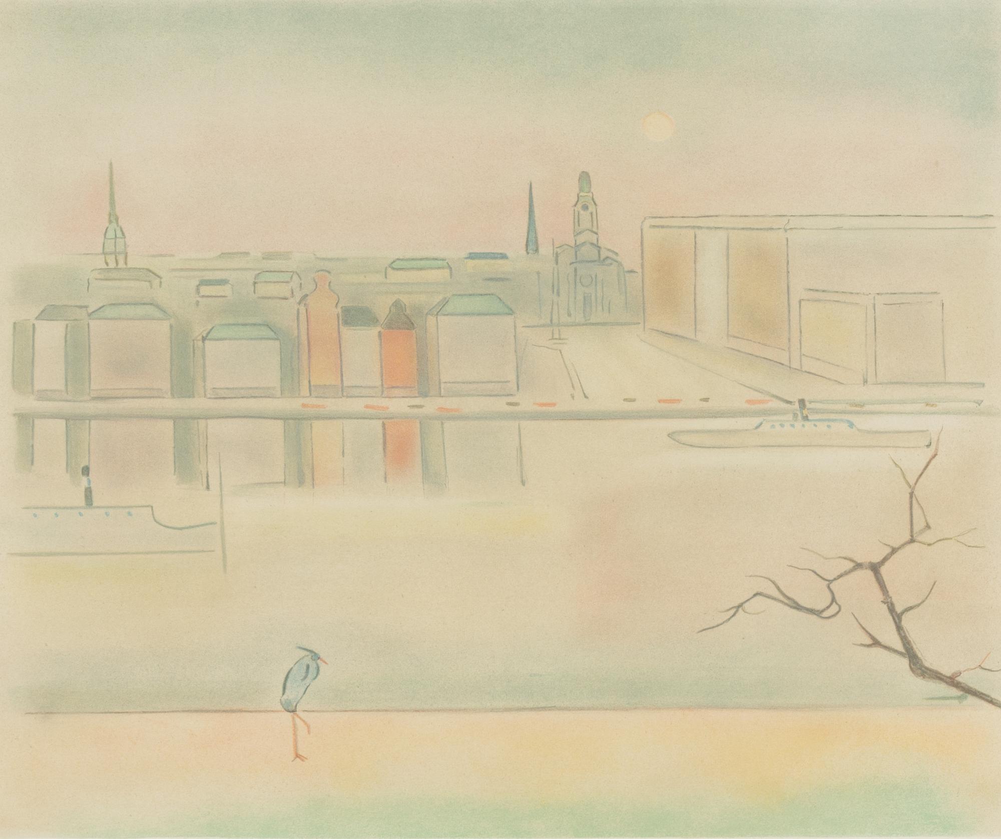 Einar Jolin, lithograph in colours, signed and numbered 144/360.