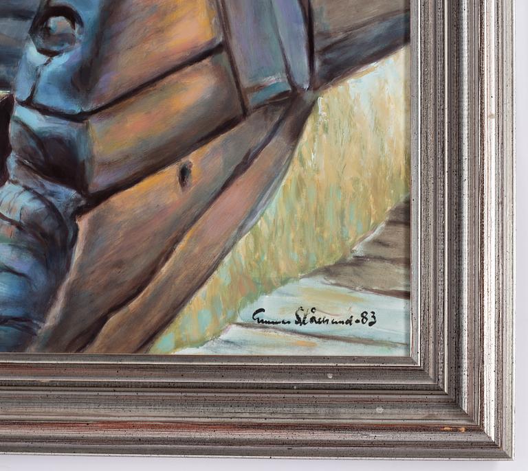 Gunnar Stålbrand, oil on panel, signed and dated -83.