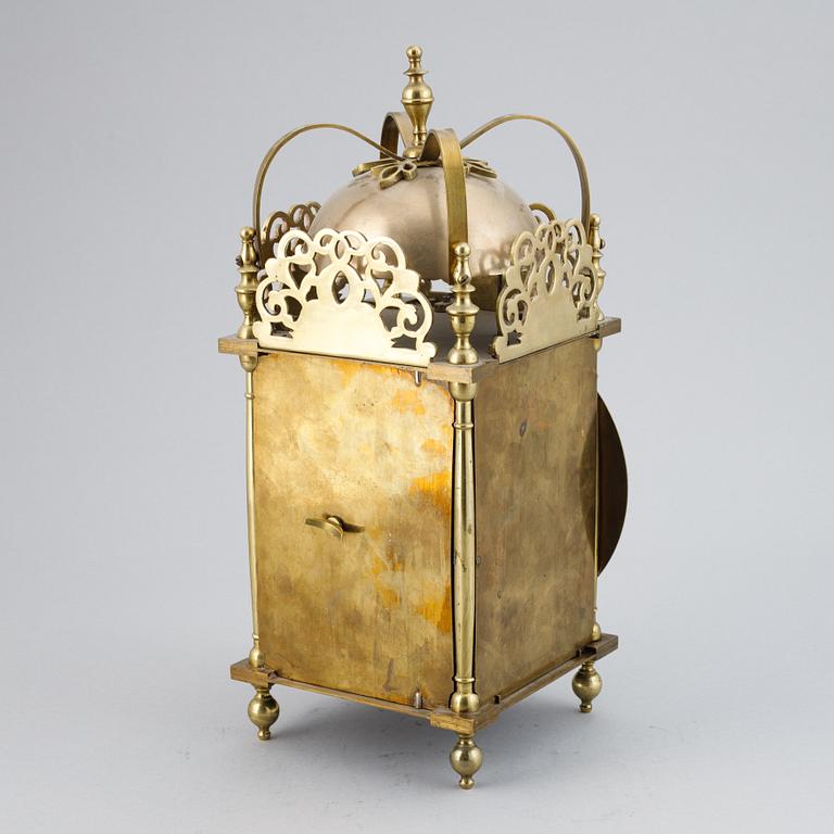 A lantern clock from Gustav Becker, later part of the 19th Century.