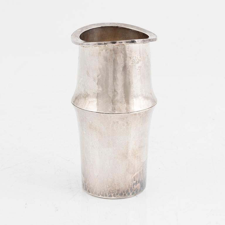 A Swedish sterling silver vase, mark of Roland Lantz, Stockholm 1980.