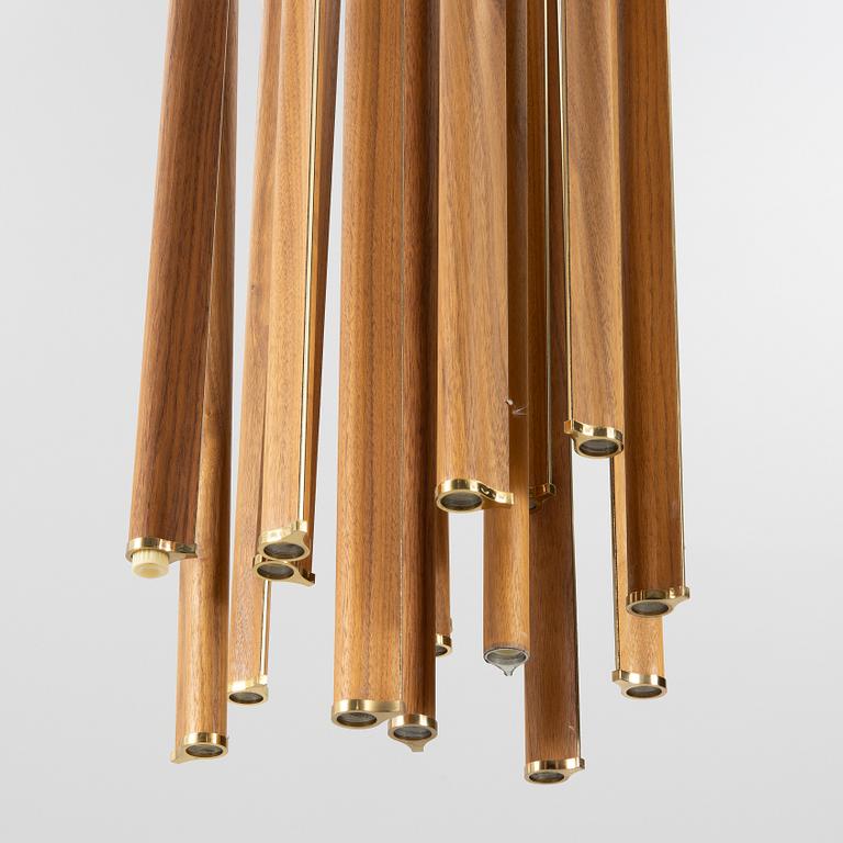 Giorgetti R&D, a 'Leaf' ceiling lamp, 2010s.