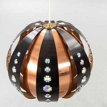 ceiling lamp, probably Werner Schou, Coronell Electro, Denmark, second half of the 20th century.