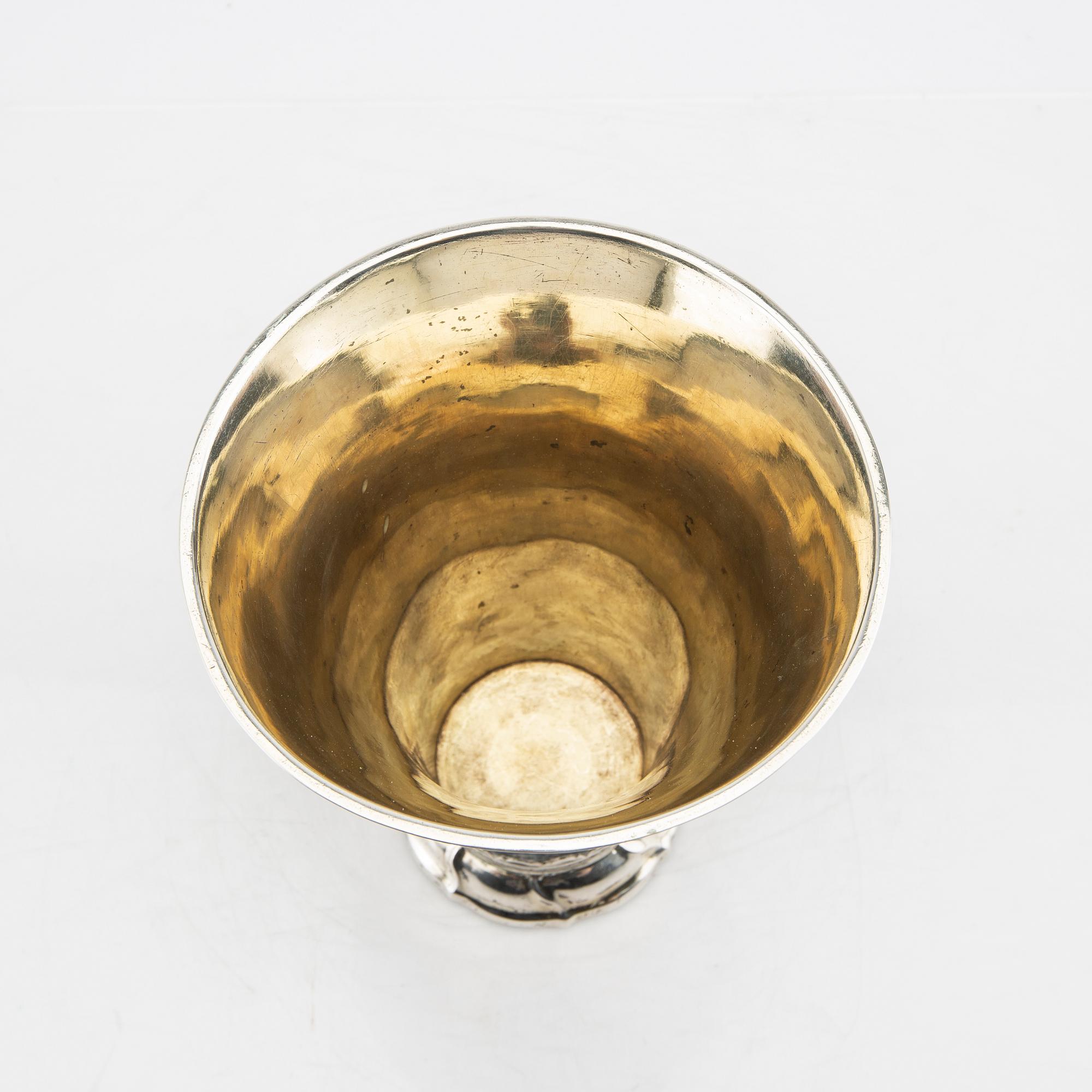 Arvid Floberg, bägare silver Stockholm 1769 rokoko.