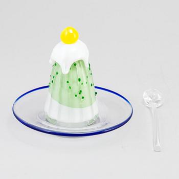 ANNA ÖRNBERG, skulptur, glas, 2 delar, Studioglas Strömbergshyttan.