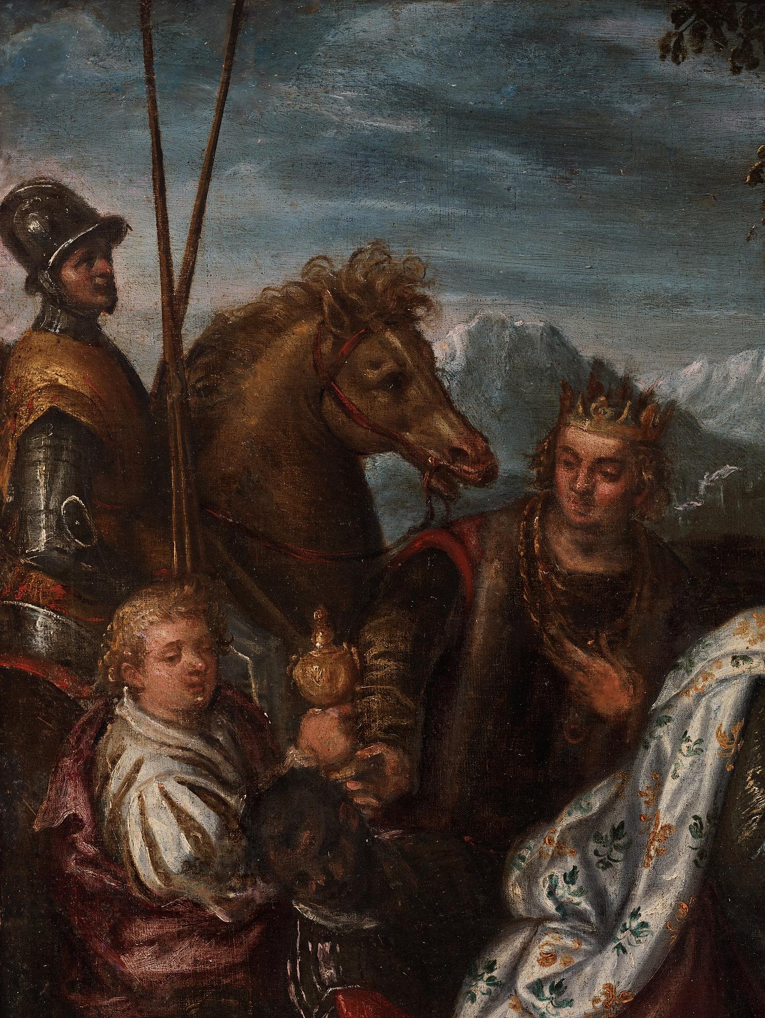 Jacobo Bassano Hans krets, Konungarnas tillbedjan.