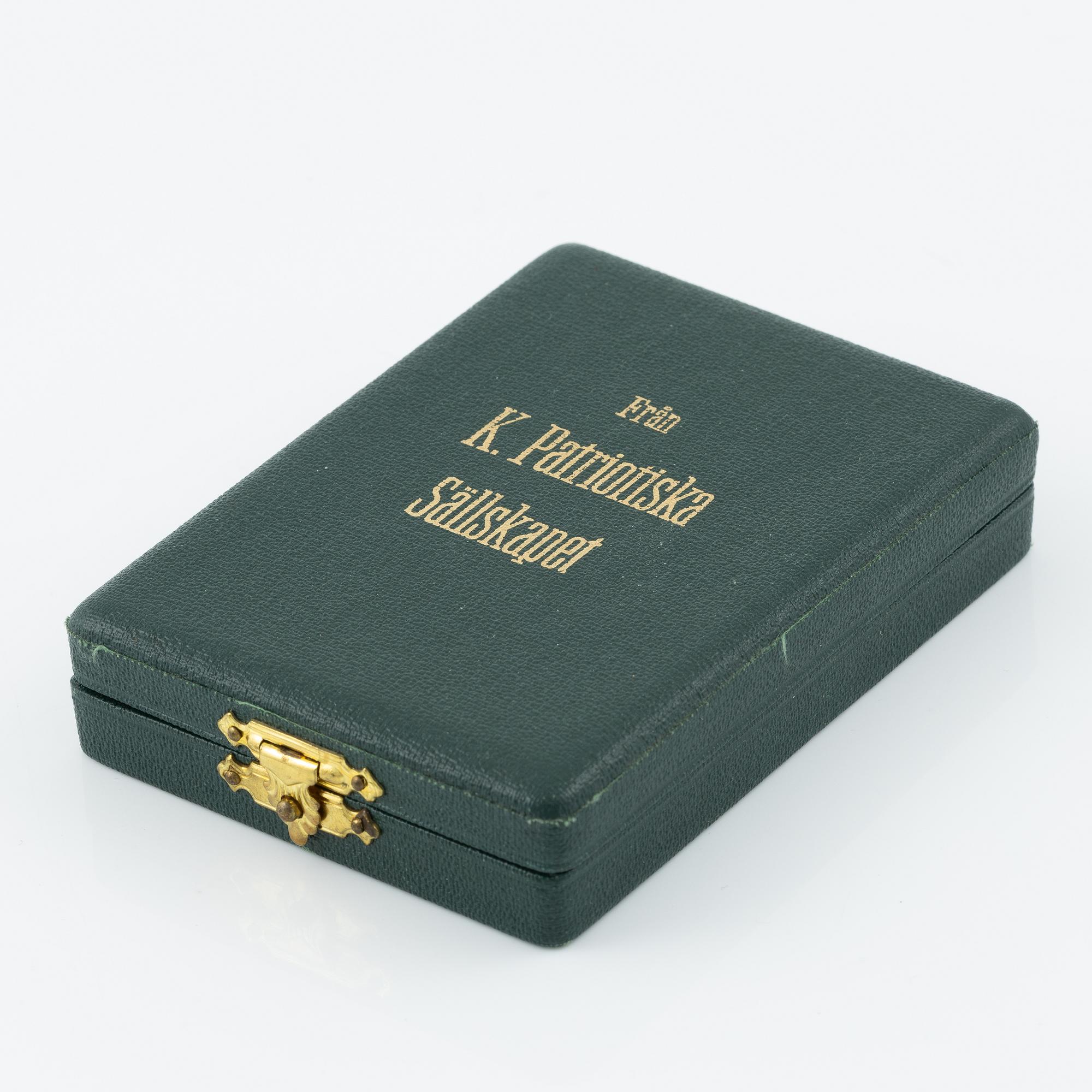 Swedish gold medal, Royal Patriotic Society, 1961.