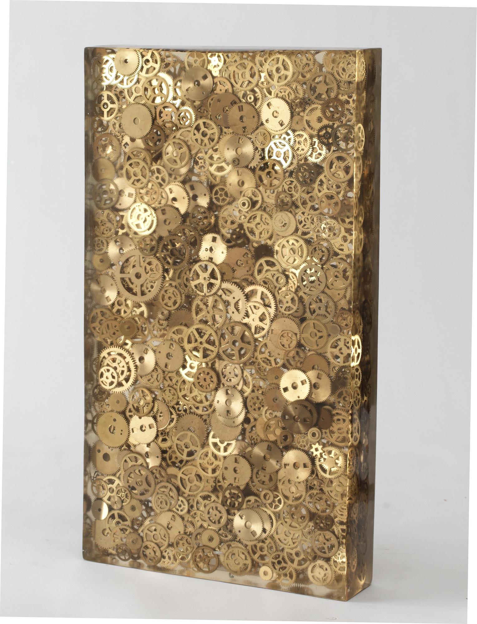Arman (Armand Pierre Fernandez), Accumulation de rouages d´horlogerie.