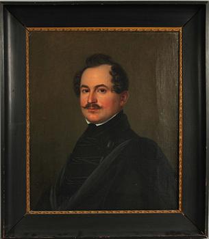 J.C KÖHLER, olja på duk, sign o bär otydlig dat. Empire, 1800-talets första hälft.