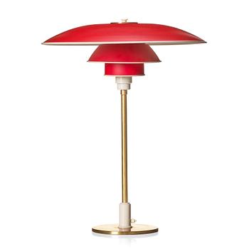 377. Poul Henningsen, a 'PH 4/3' brass table lamp, Louis Poulsen, Denmark, probably 1940s.