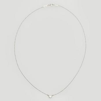 Tiffany & Co, Elsa Peretti, a platinum necklace, "Diamonds by the Yard' with a brilliant-cut diamond.