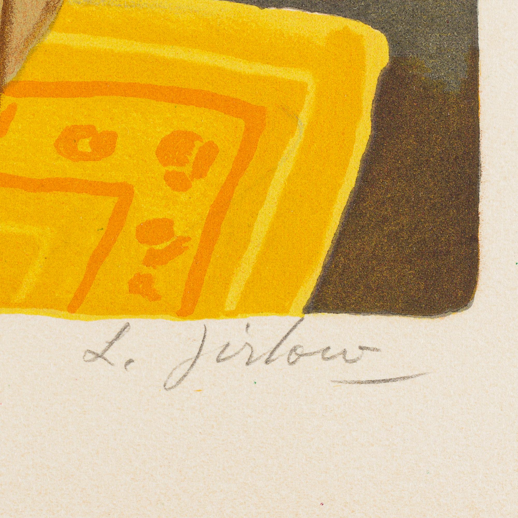 LENNART JIRLOW, lithograph in colours, signed LXIV/LXX.