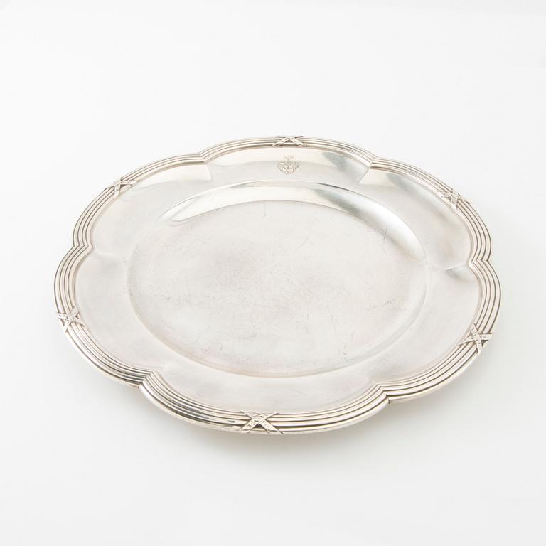 Fat 4 st silver omkring 1900.