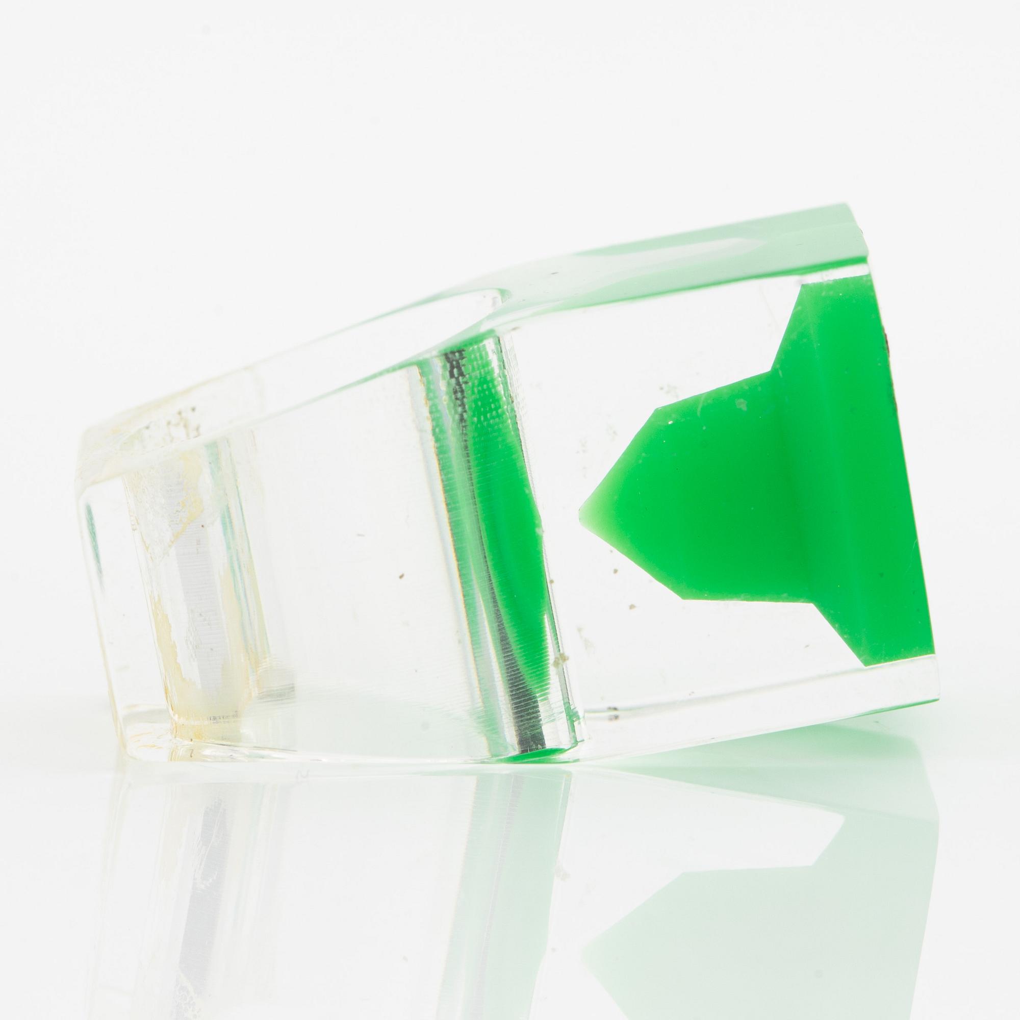 Siv Lagerström, three rings, acrylic plastic, 1970s.