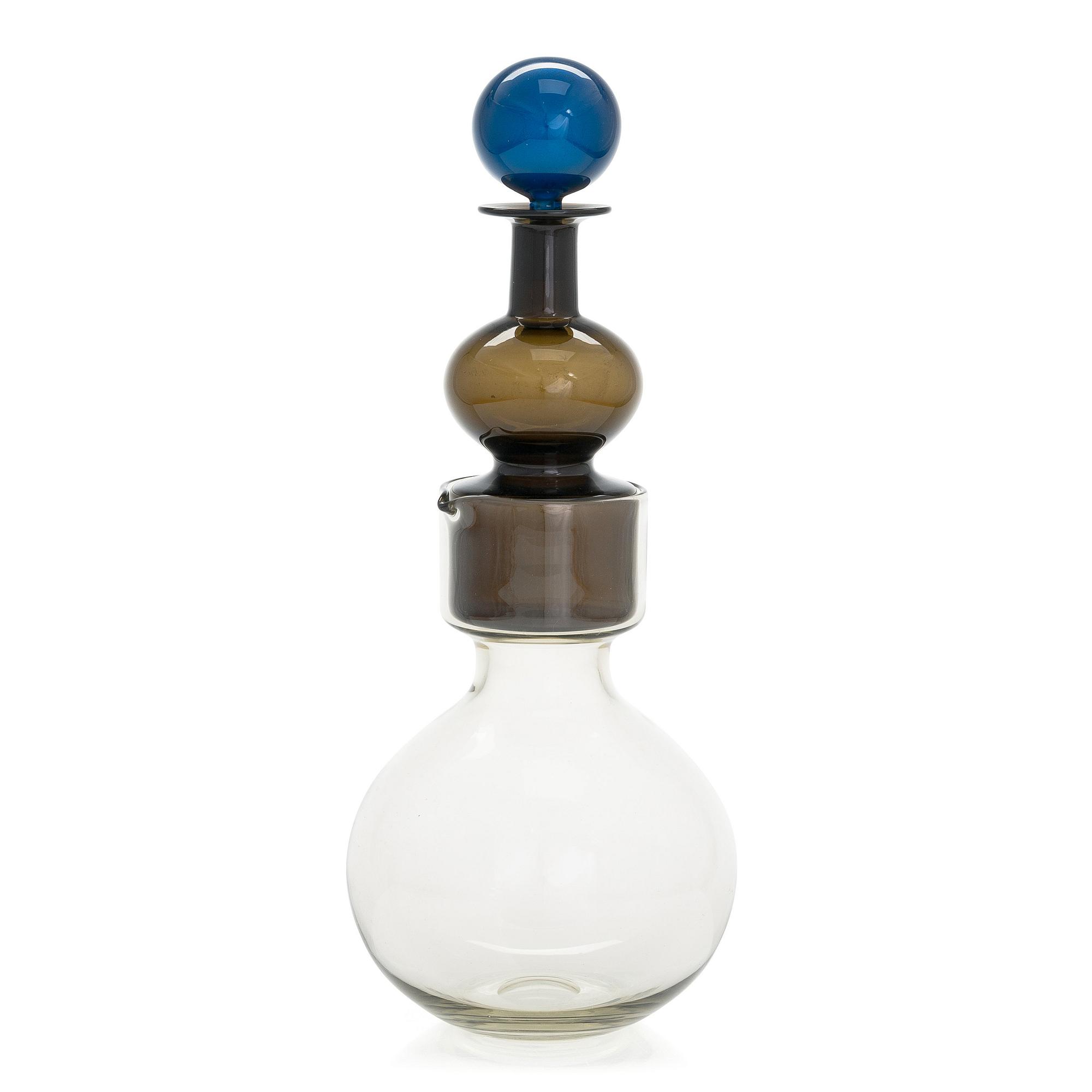 Kaj Franck, karaff, "Kremls klockor", glas, signerad K. Franck Nuutajärvi Notsjö -59.