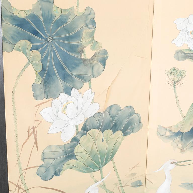 A japan folding screen, 20th century.