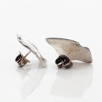 Björn Weckström, korvakorut, "Gelo", hopeaa, Lapponia 2014.