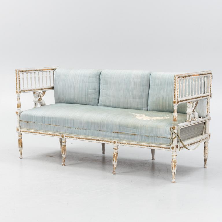 Soffa, sengustaviansk, 1700-talets slut.