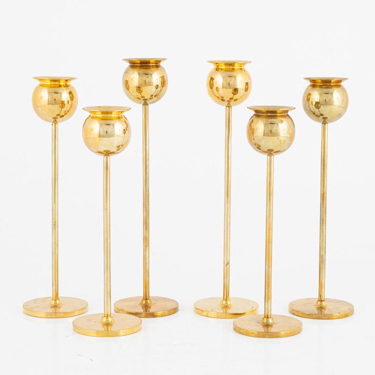 Pierre Forssell, ljustakar, 6 st, "Tulpan", Skultuna bruk.