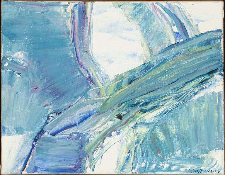 BENGT OLSON, oil on canvas, signed.