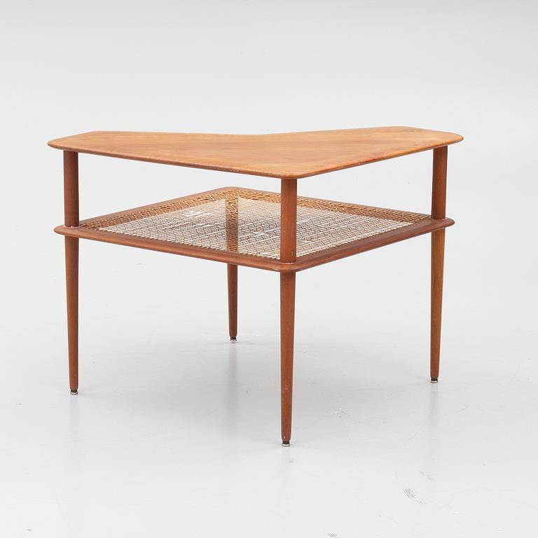 Peter Hvidt & Orla Mølgaard Nielsen, a corner sofa with table, three pieces, 'Minerva', France & Daverkosen, Denmark, 1950s/1960s.