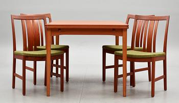 MATSALSMÖBEL, 5 delar, 1900-talets andra hälft.