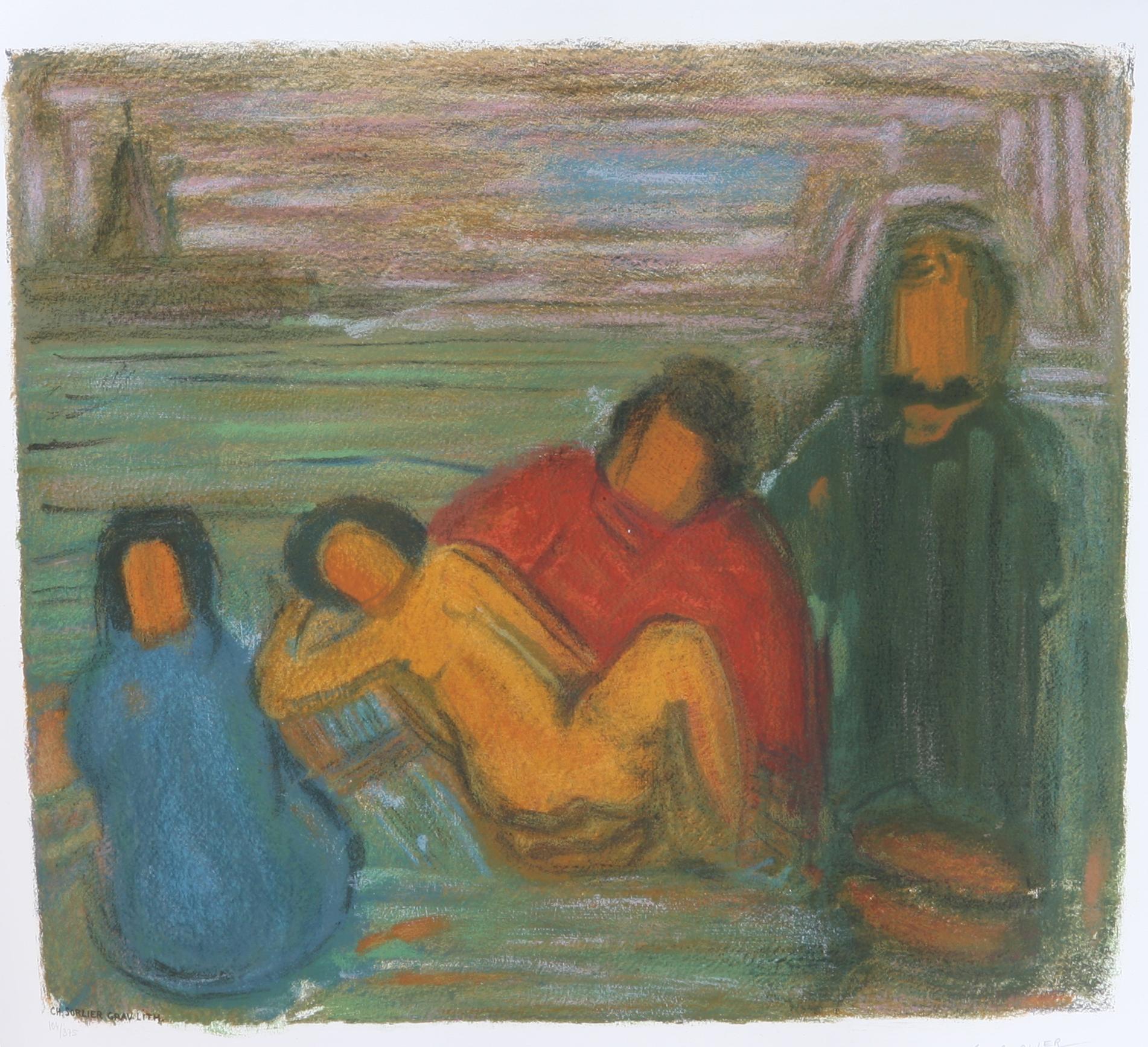 KYLBERG, CARL, efter, 3 st, färglitografier, utg av Charles Sorlier.
