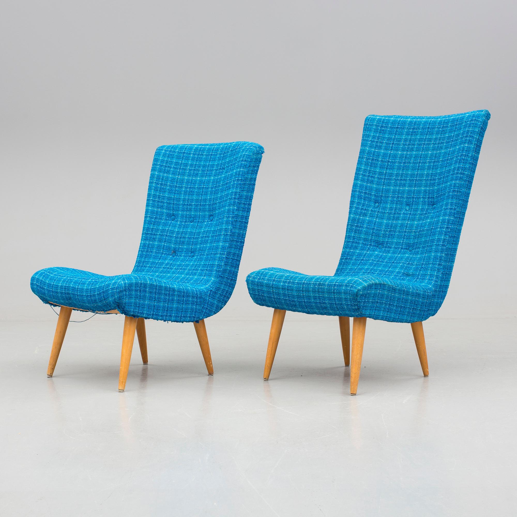 FÅTÖLJER, ett par/snarlika, "Rut", Ikea. 1952.
