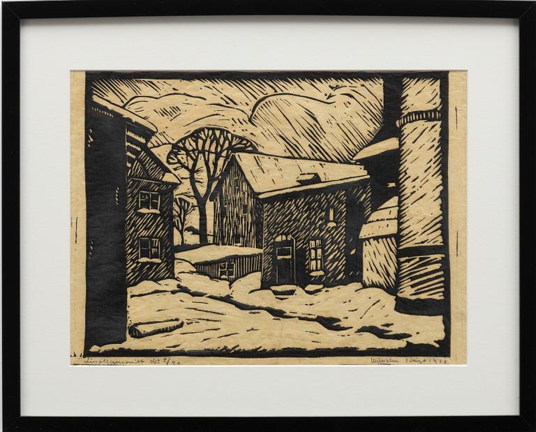 Wilhelm Kåge, Four linoleum cuts.